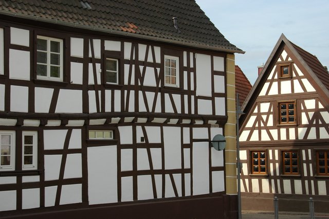Fachwerkhäuser in Kandel/Pfalz an der Landauer Straße