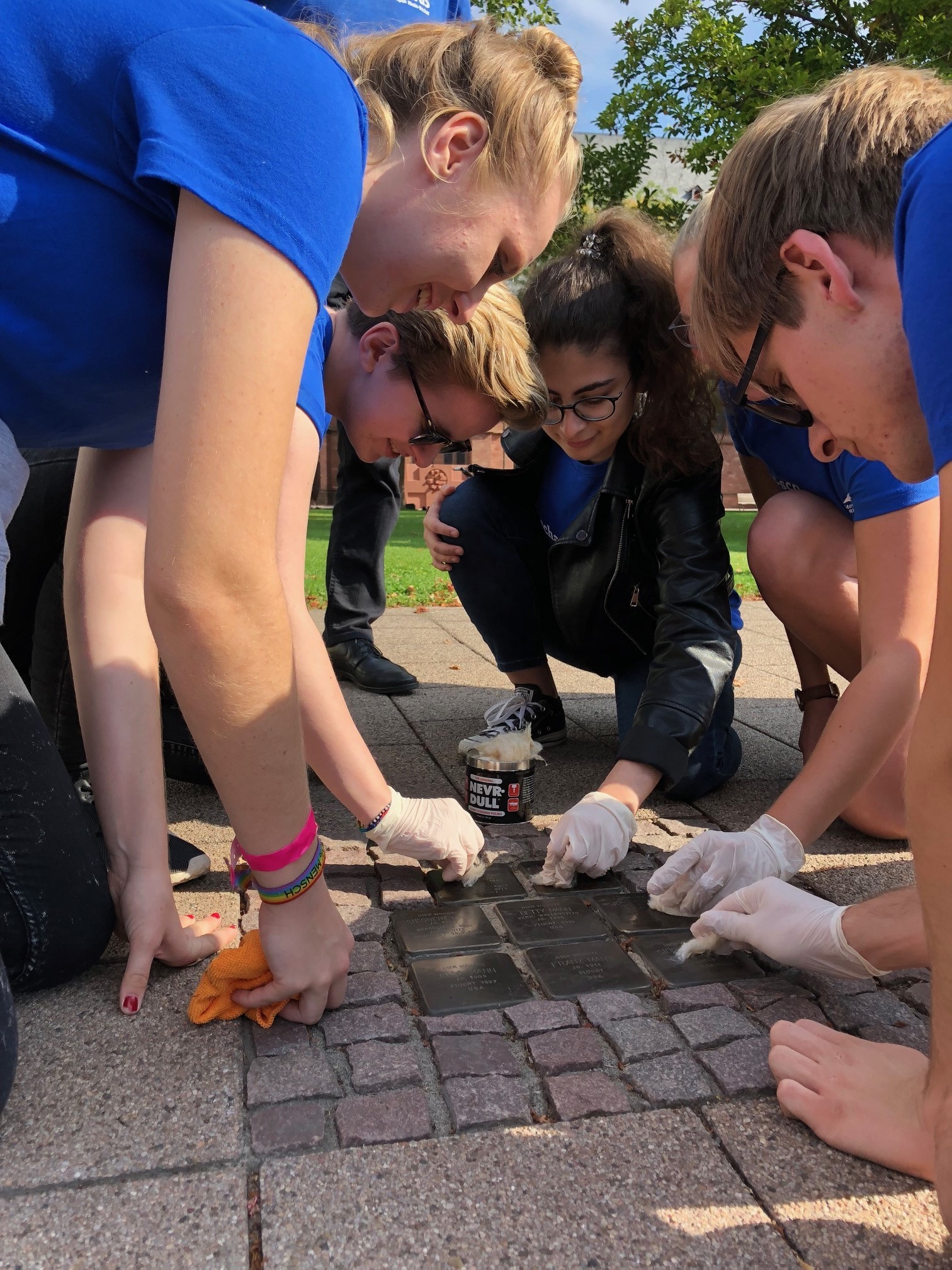 Das Projekt „Stolpersteine“ in Lampertheim.