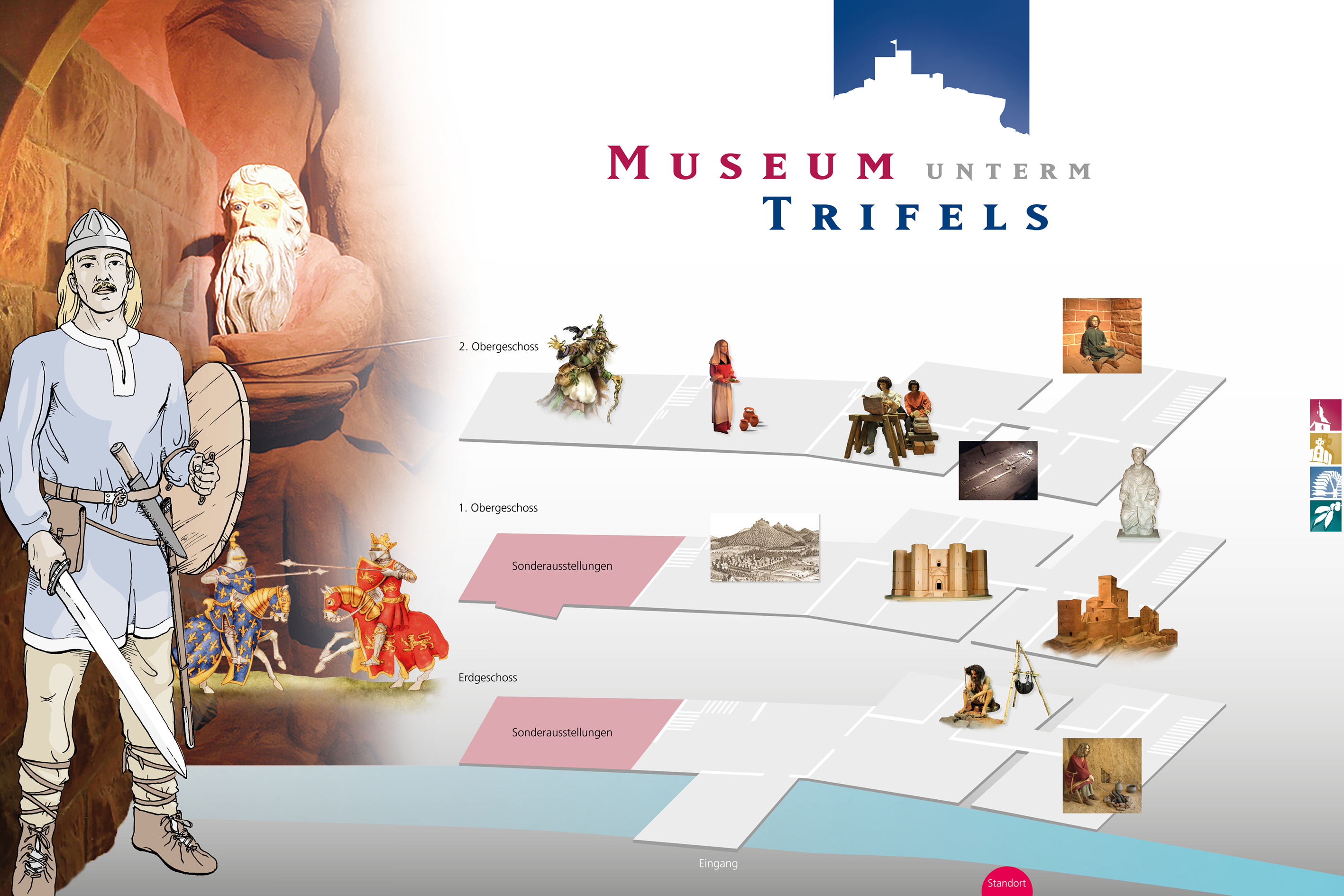Das neue Museumsschild direkt neben der Brücke zur Quodgasse wurde eingeweiht.