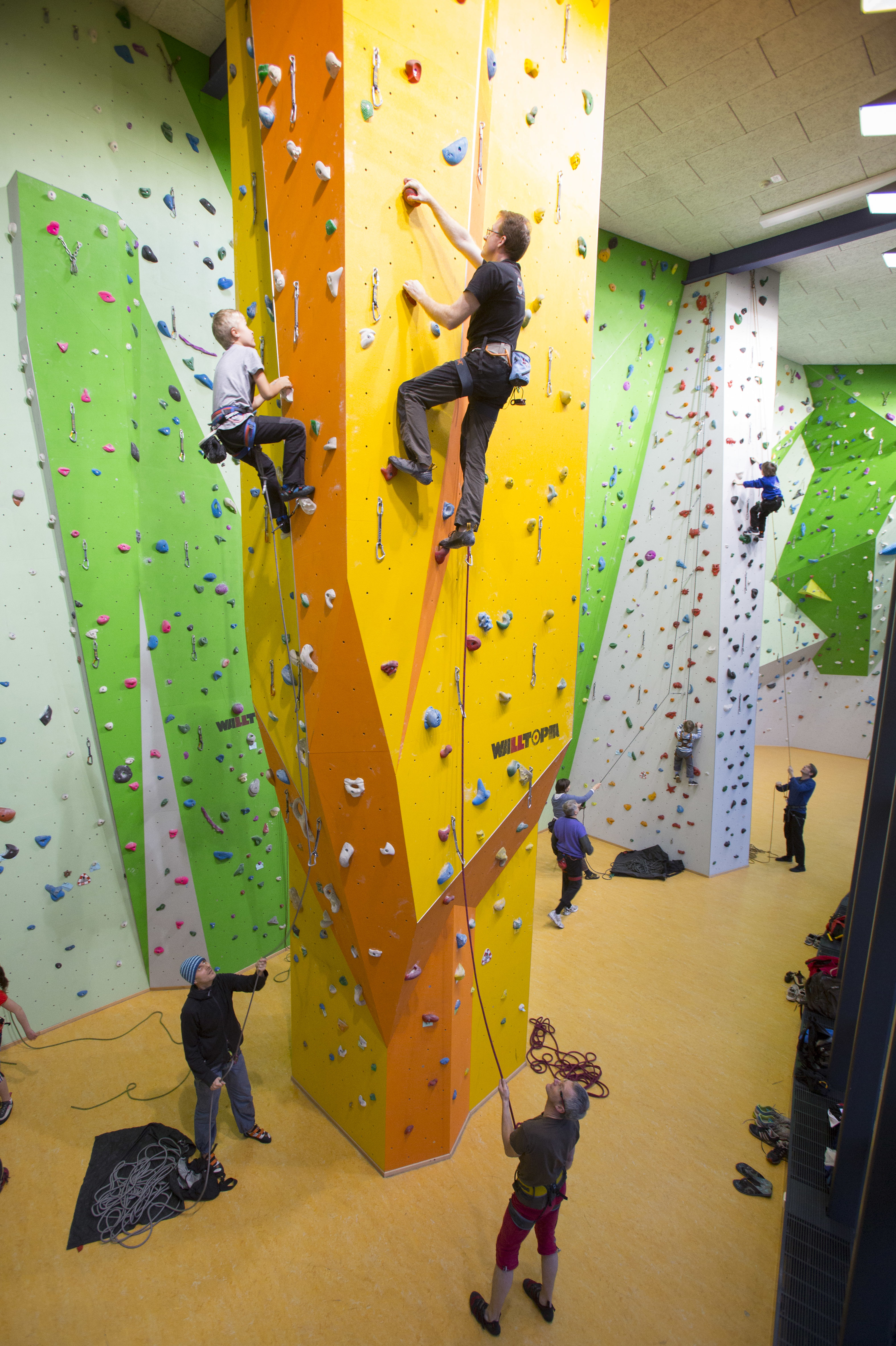 Klettwerwand des DAV Foto: ps/View