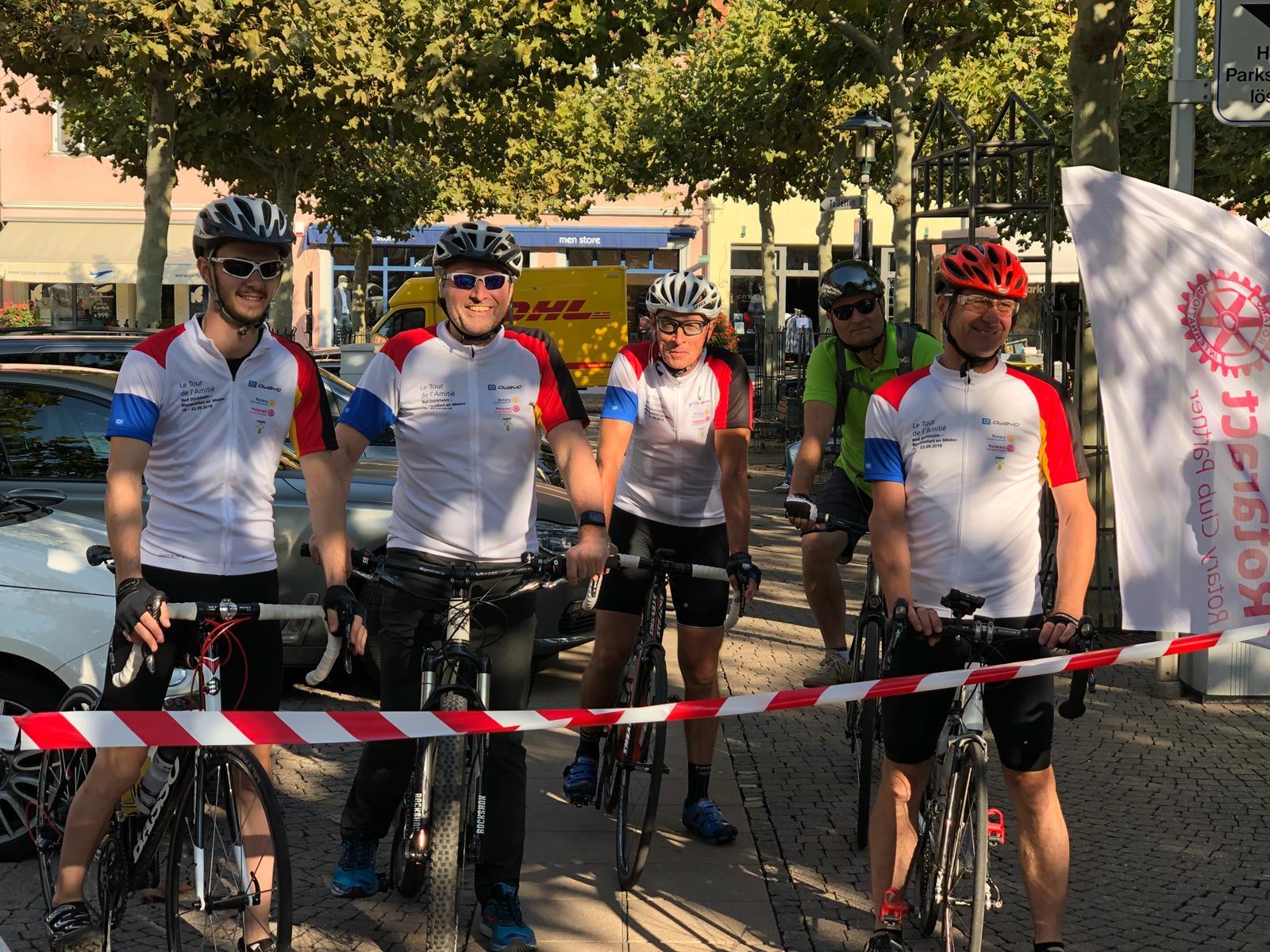 Start am Bad Dürkheimer Stadtplatz.
