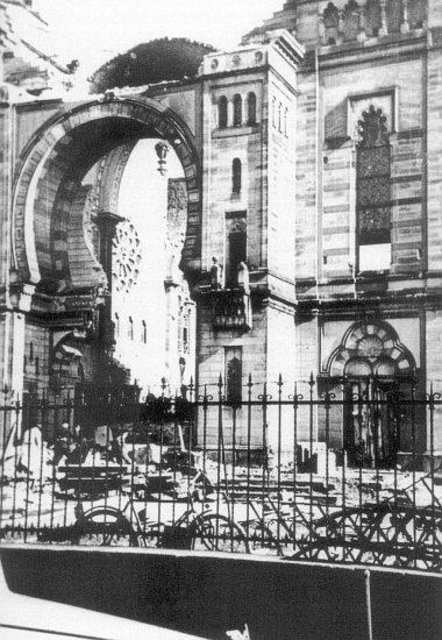 Die Synagoge Kaiserslautern nach der Sprengung