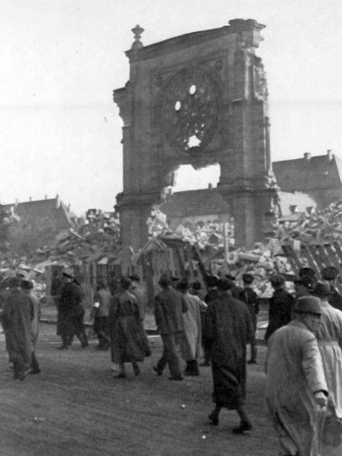 Die Synagoge Kaiserslautern nach der Sprengung
