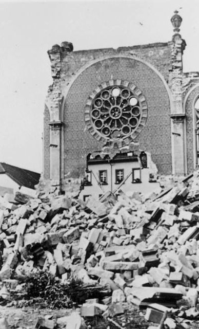 Die Synagoge Kaiserslautern nach der Sprengung