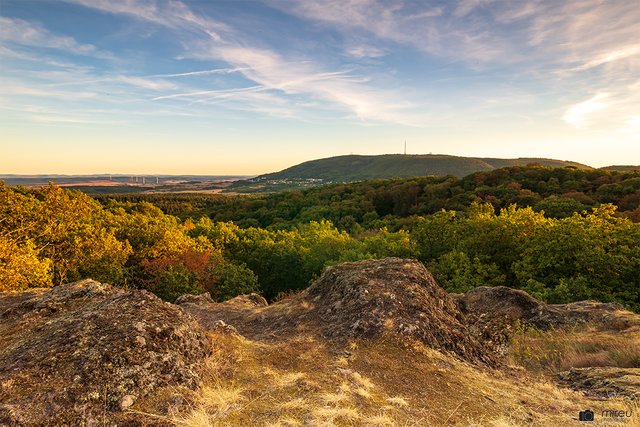 Der Donnersberg im aktuellen Herbstgewand. | Foto: Michaela Reuß - MiReu Photography