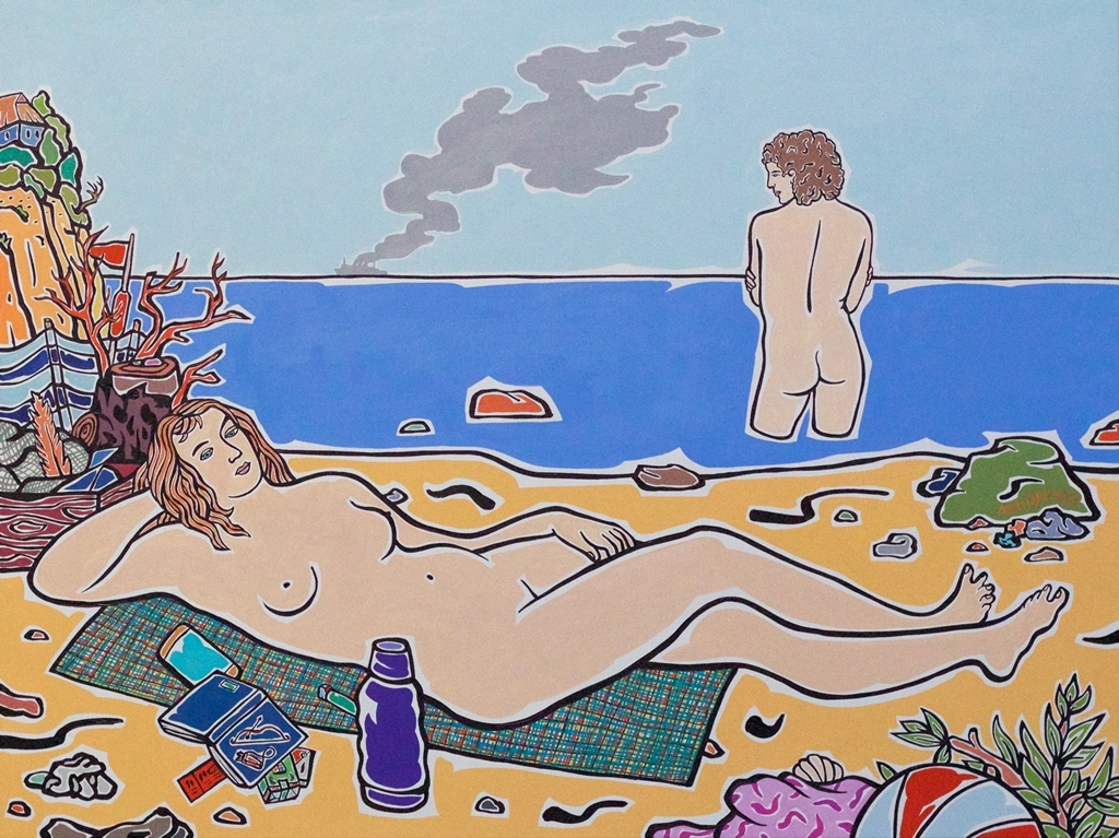 Irgendwann ist immer jetzt (nach Cranach dem Älteren), 2017, Öl auf Leinwand (evtl. nicht in Ausstellung zu sehen).