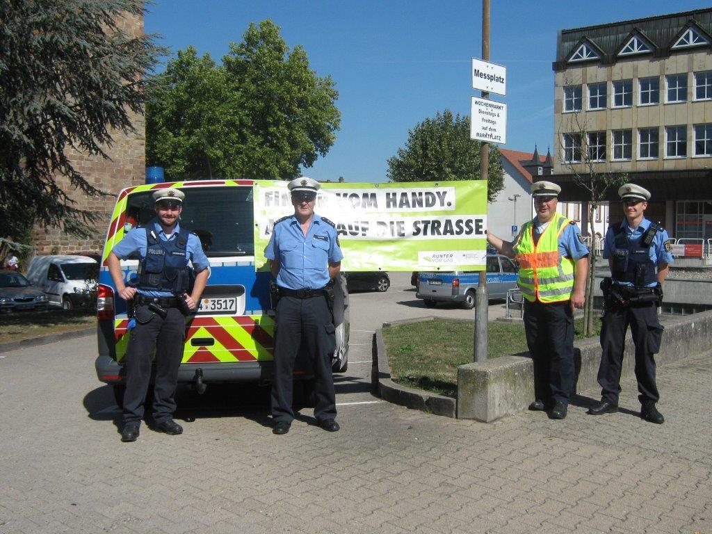 Die Polizei Bad Bergzabern machte beim Aktionstag mit.