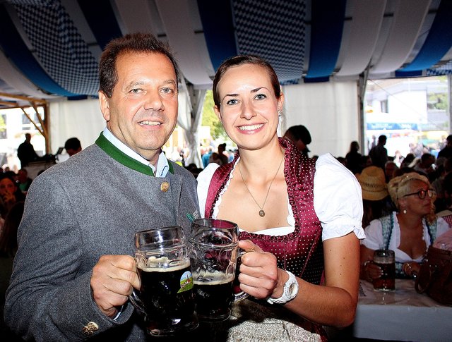 Willkommene Gäste aus Bayern: Werner Schmid und Alexandra Sichart. | Foto: Pacher