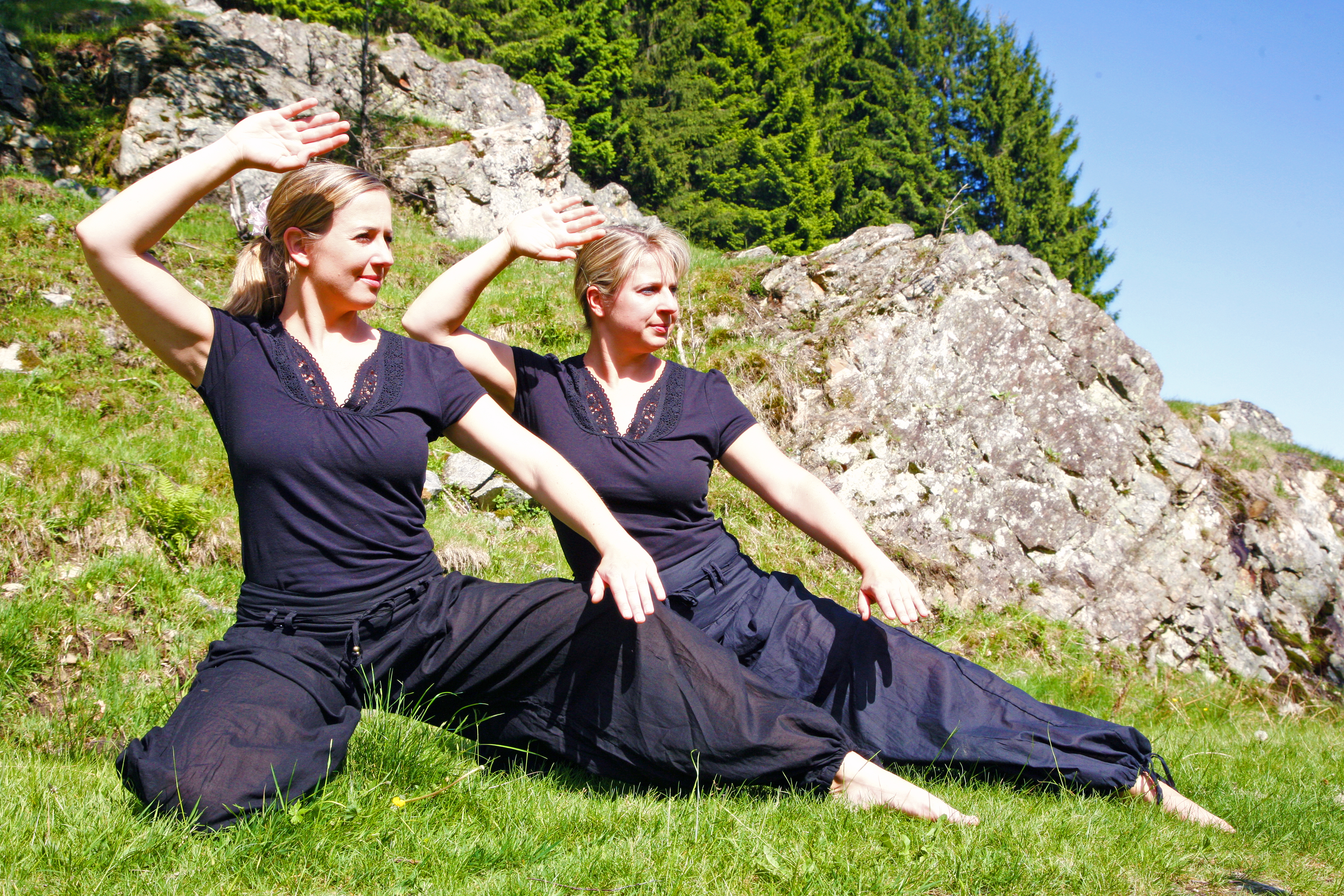 Tai Chi Übung im Einklang mit Körper, Geist und der Natur.