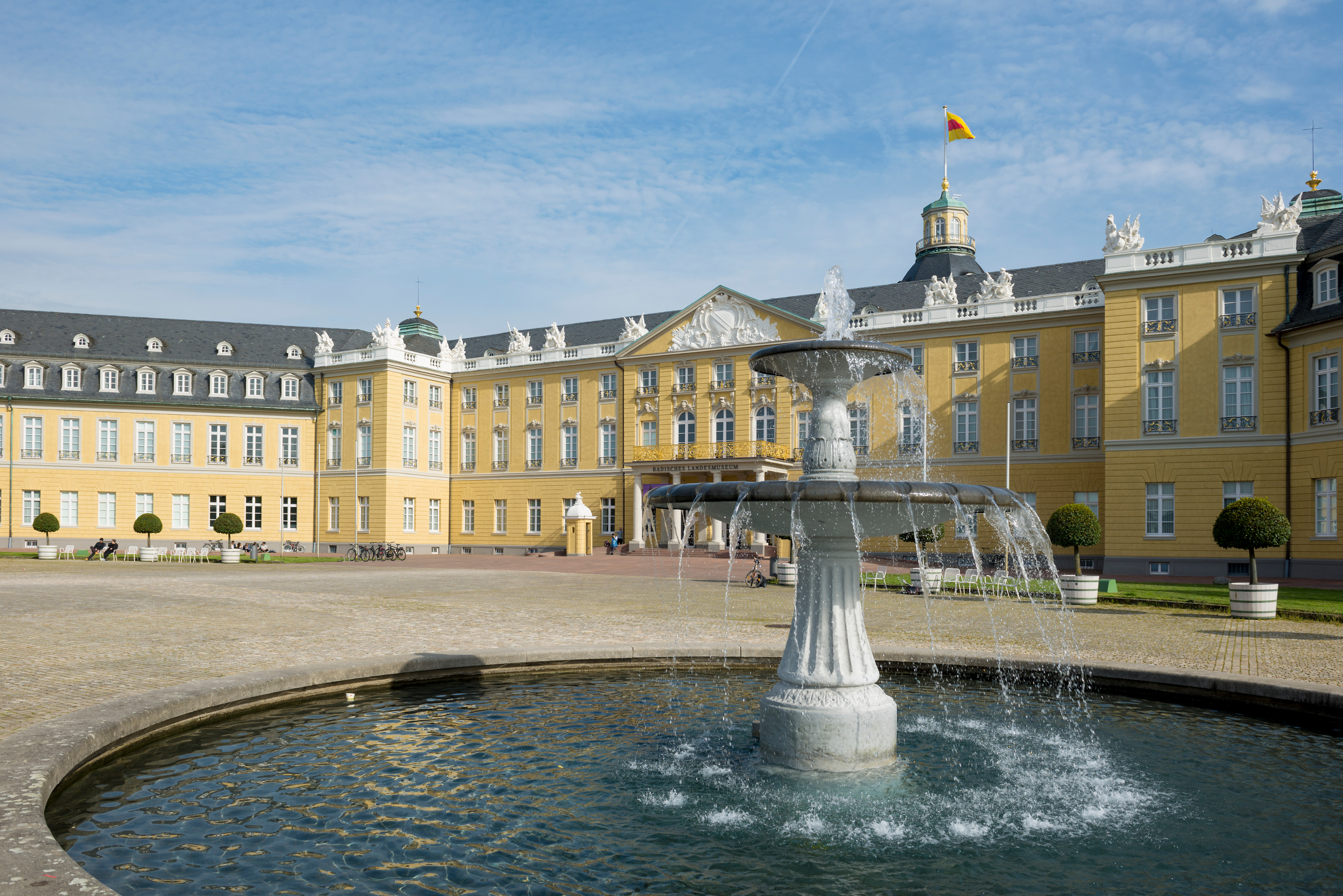 Blick auf das Schloss Karlsruhe