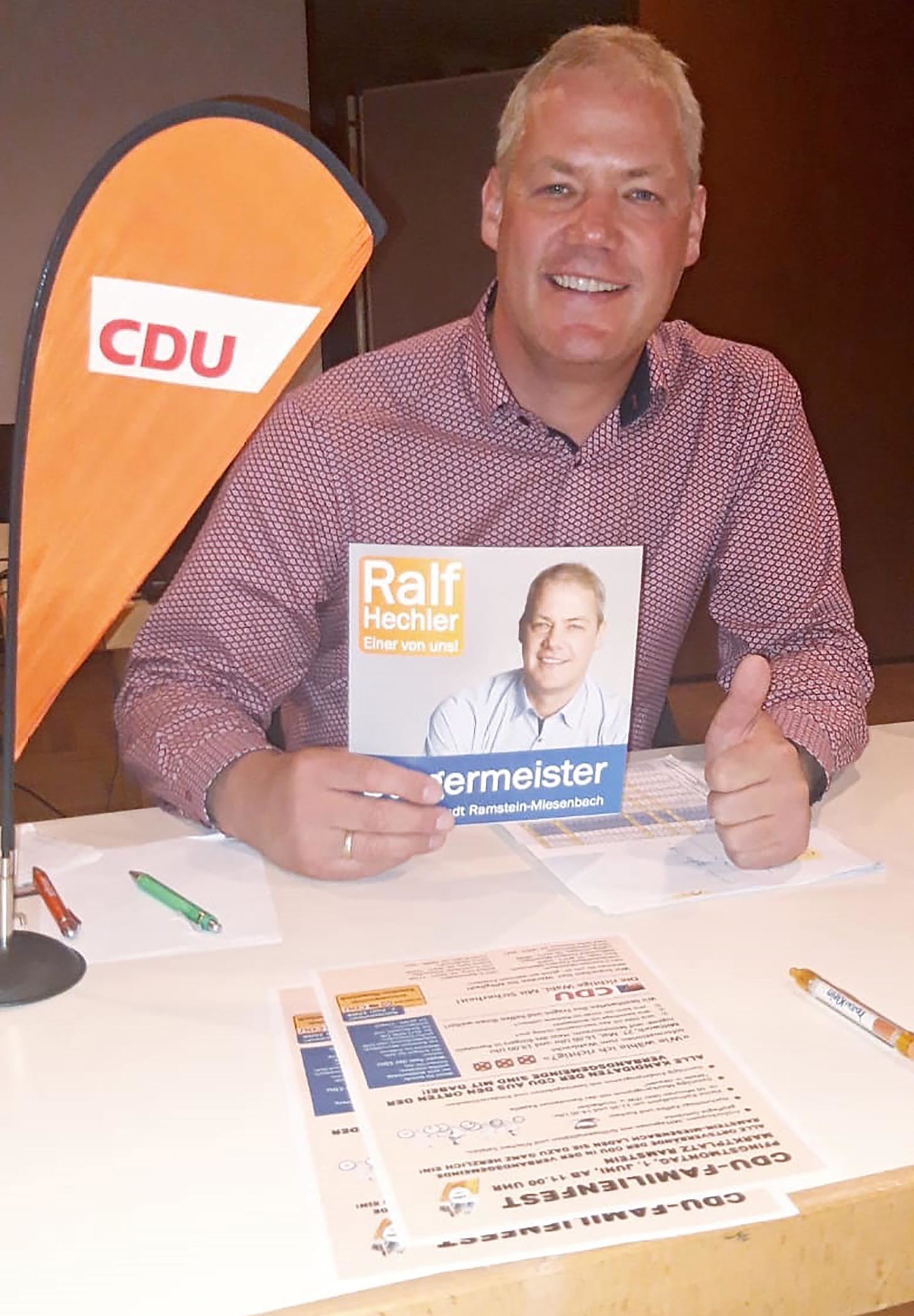 Ralf Hechler bewirbt sich erneut um das Amt des Stadtbürgermeisters von Ramstein-Miesenbach