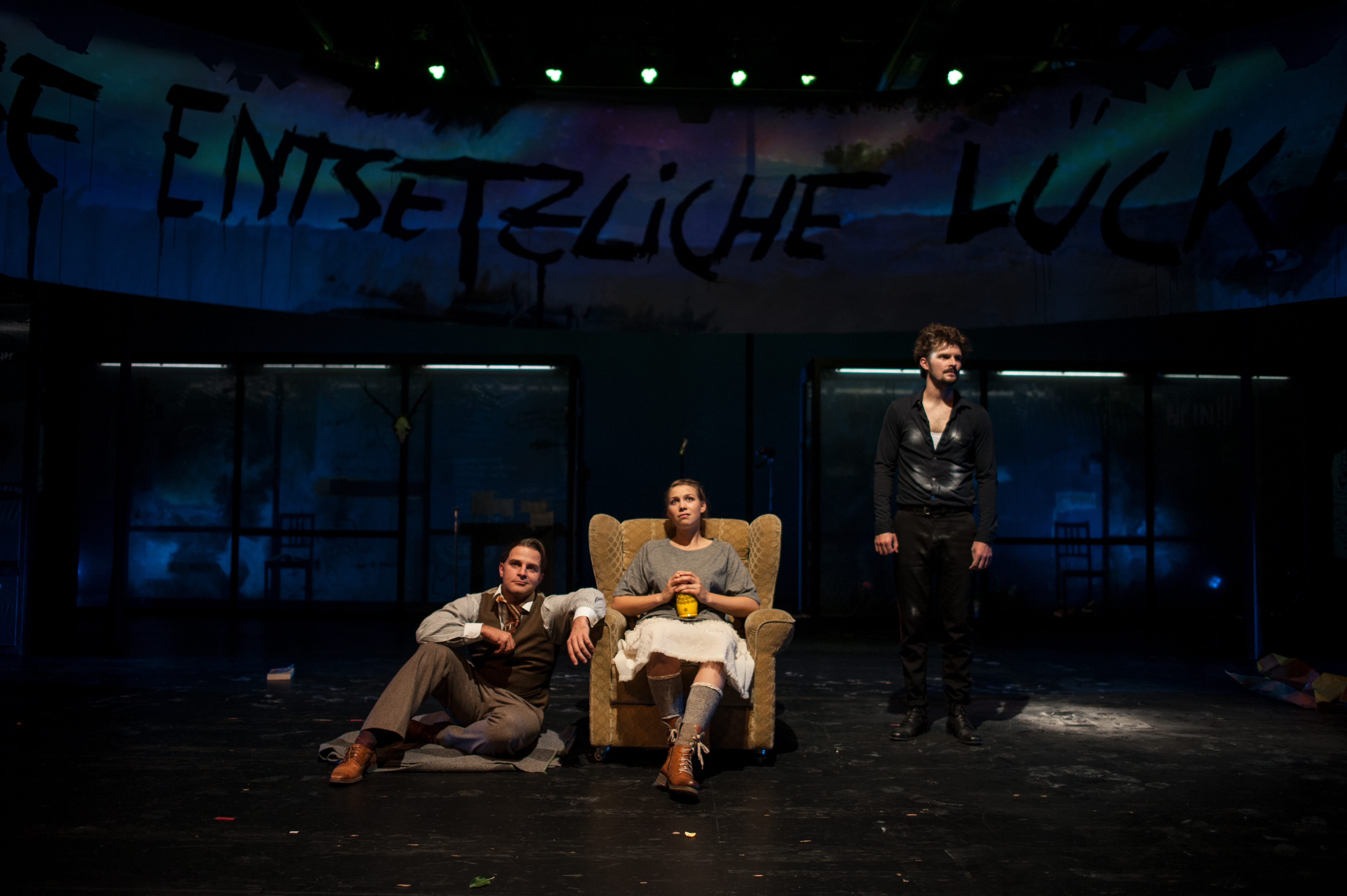 v.l. Oliver Burkia, Maria Scharf und Robin Meisner