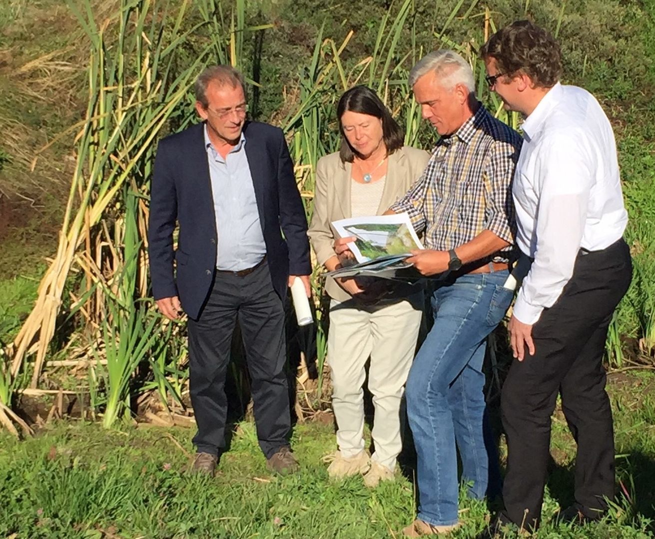 Ministerin Ulrike Höfken auf Exkursion in der Verbandsgemeinde Edenkoben.