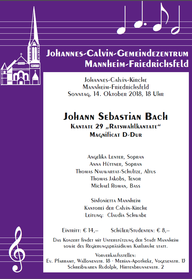 Konzert Kantorei Calvin-Kirche