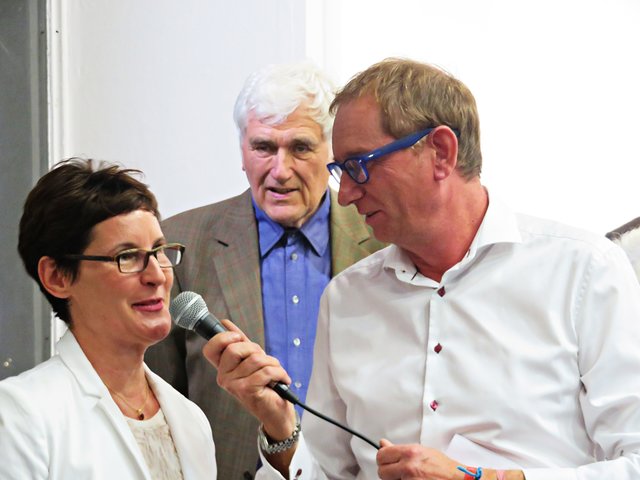 Frau Dr. Klier im Gespräch mit Herrn Lauth