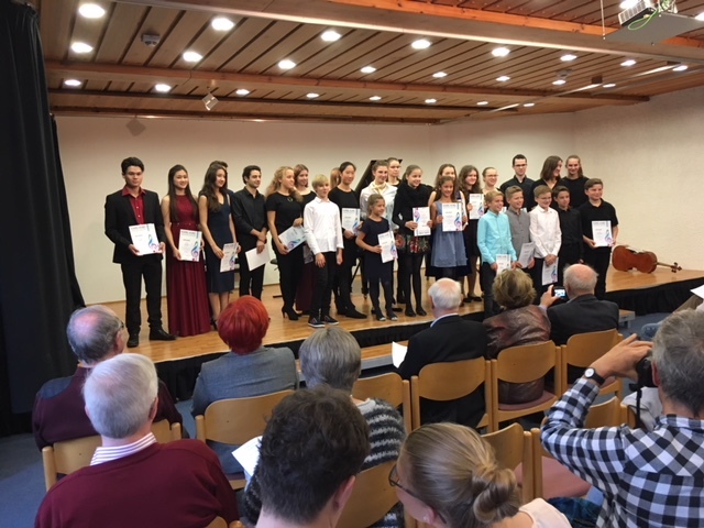 Die Preisträger des 34. Karel-Kunc-Musikwettbewerbs.