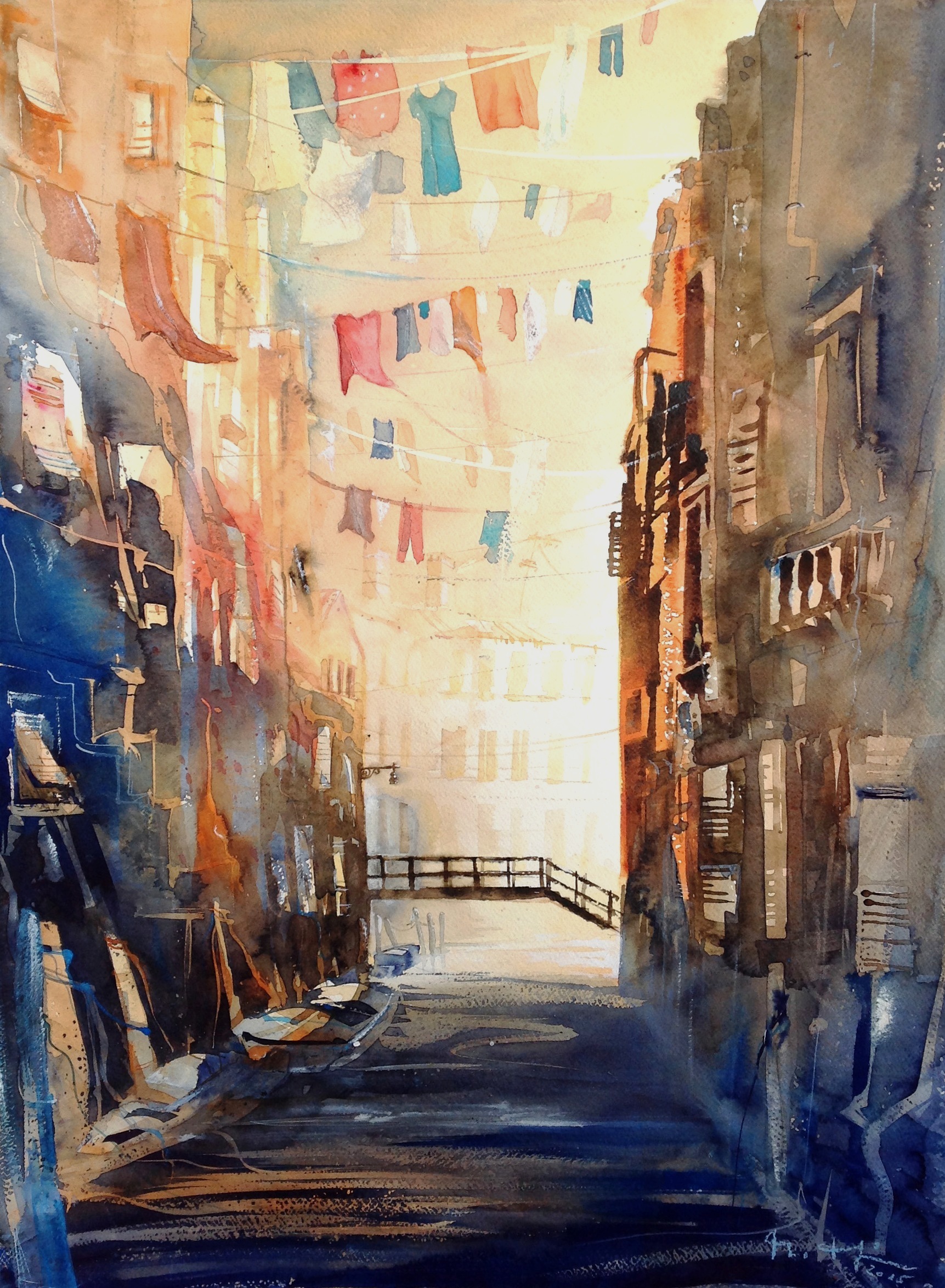 „Lichtblicke in Aquarell“ ist die Ausstellung mit Werken von Marika Fünffinger betitelt. Foto: ps