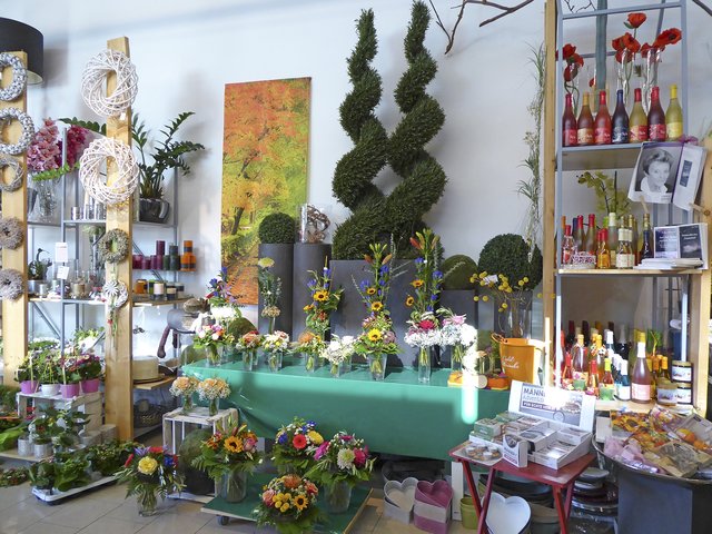 Eine große Floristikauswahl gab es bei Blumenvielfalt Bettina Ermel | Foto: Bettina Ermel