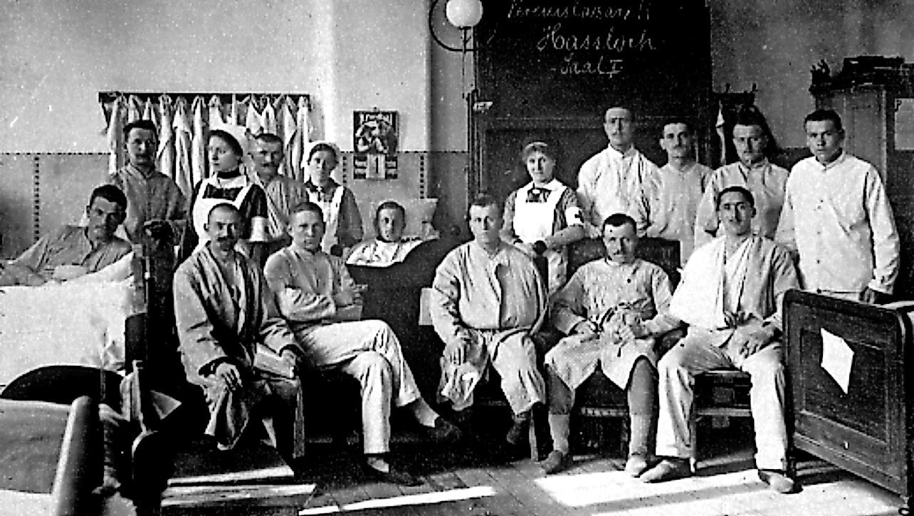 Im Südschulhaus wurde während des 1. Weltkriegs ein Lazarett eingerichtet.