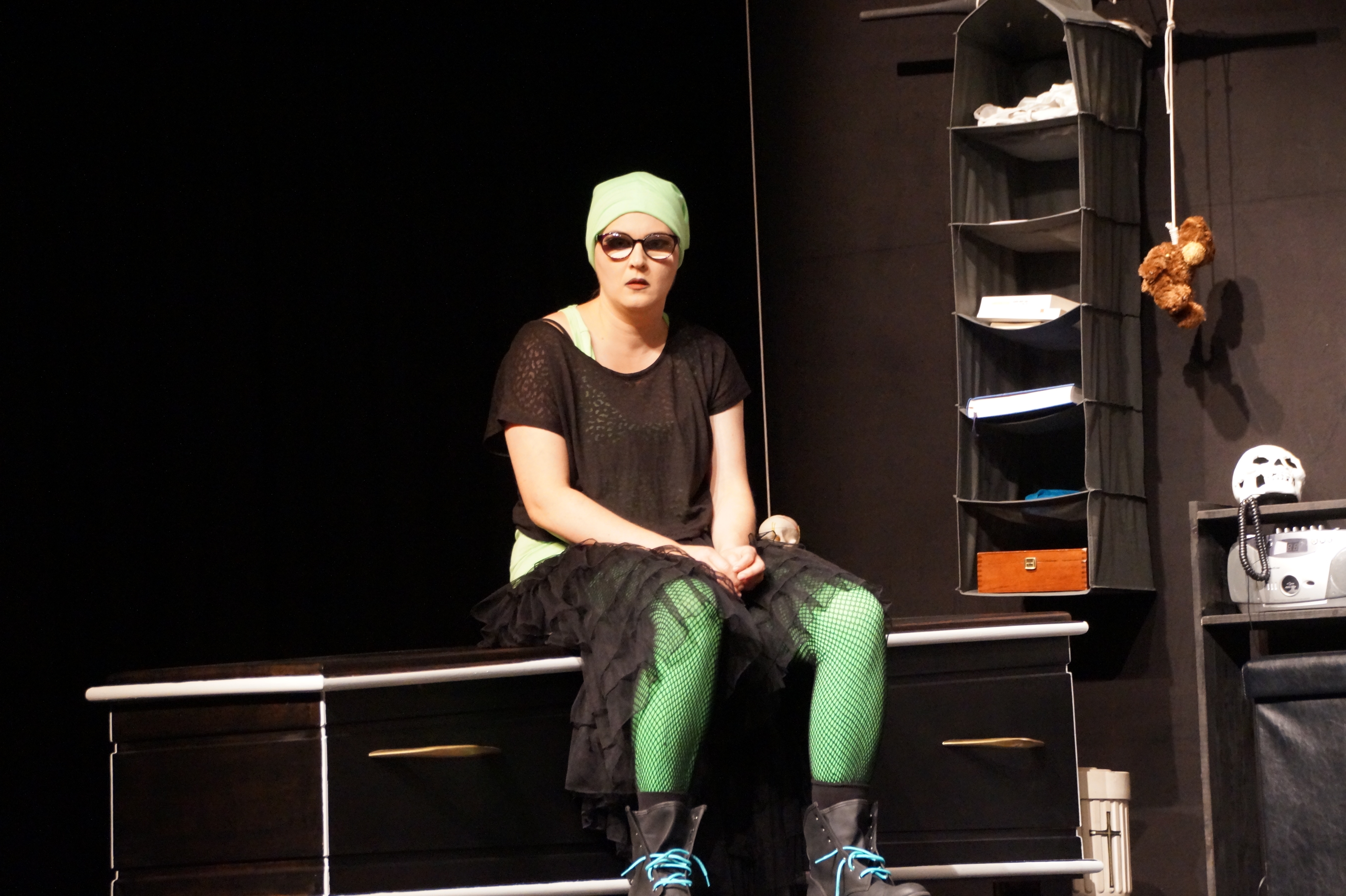 Beeindruckend: Manuela Spieß als Glotz.
