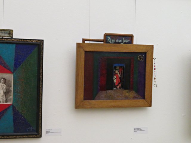 Mischtechnik auf Holztafel Spieluhr "Reve d'un Jour" | Foto: Brigitte Melder