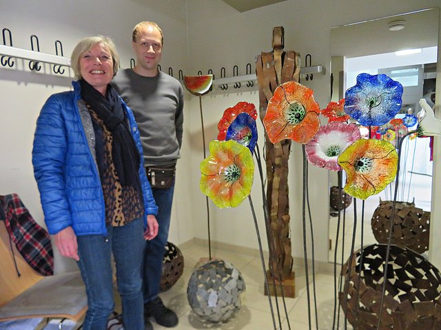 Birgit Löwer (nur Besucherin) und Markus Koch | Foto: Brigitte Melder