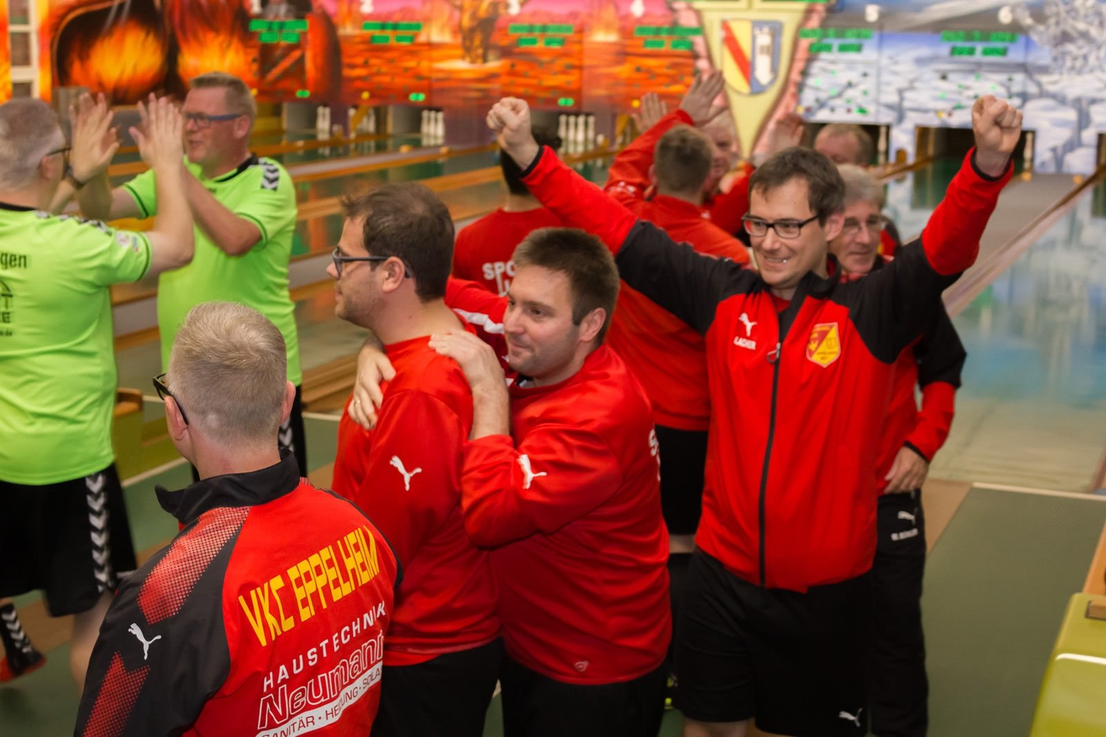 Der tagesbeste Spieler, Tobias Lacher vom VKC Eppelheim, freut sich über den neuen Bahn- und Auswärtsligarekord seiner Mannschaft