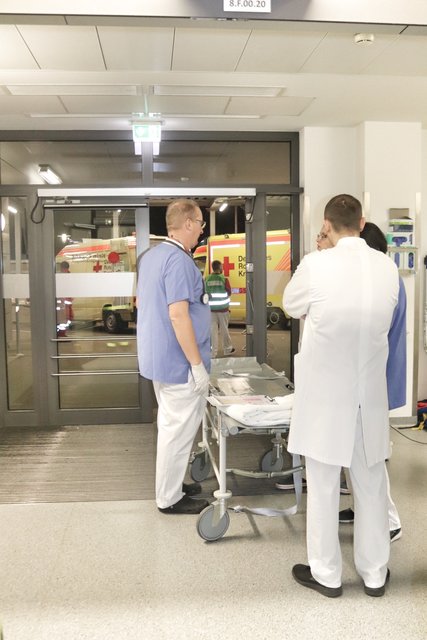 Erstmals ist die zentrale Notaufnahme des Bruchsaler Krankenhauses an der Übung beteiligt. | Foto: Bauer