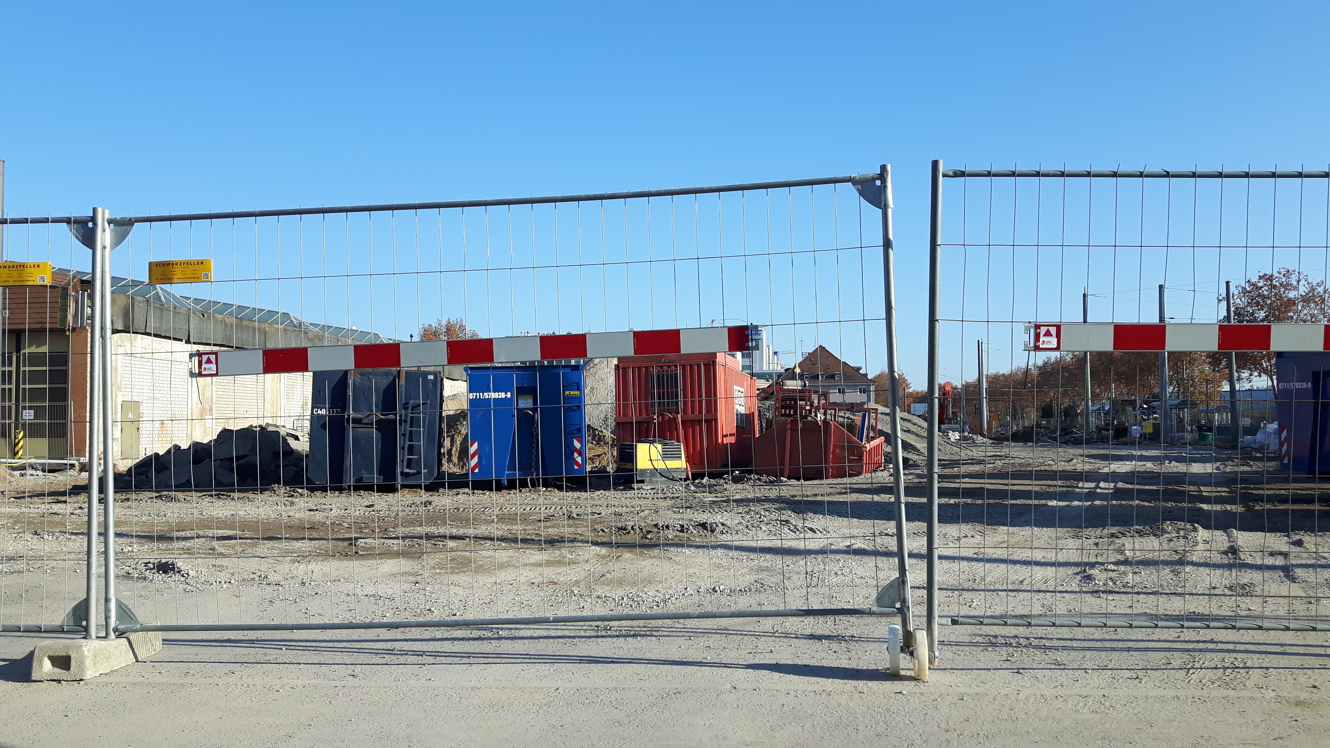 Die alte Halle ist weg, jetzt beginnt der Neubau Foto: ht