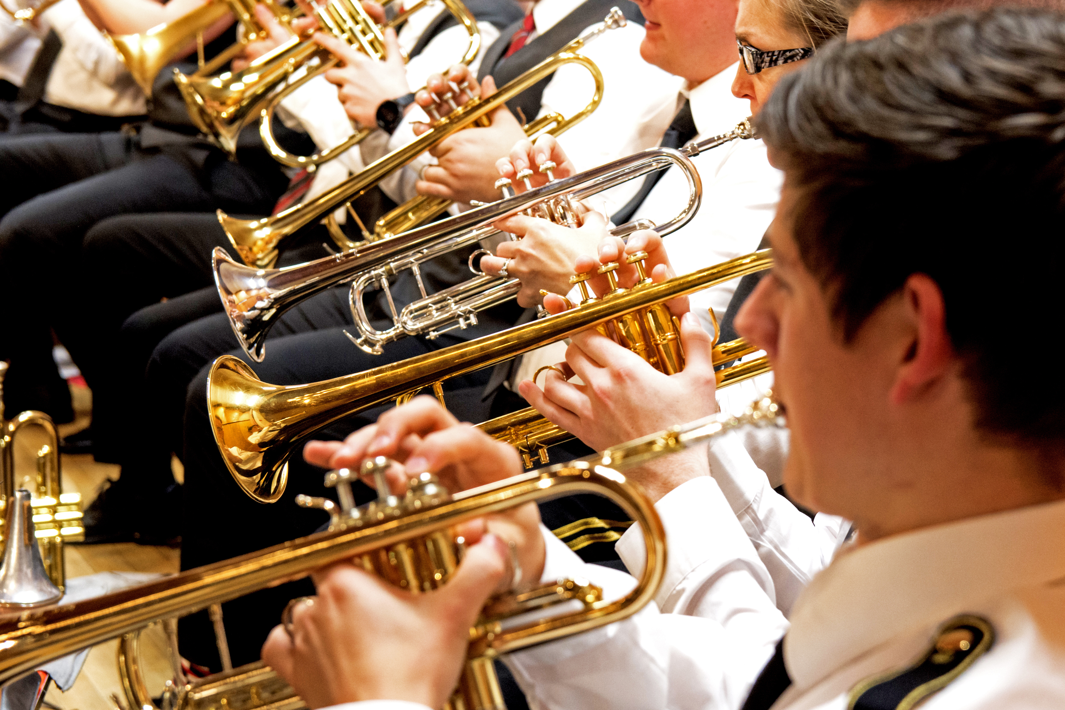 Blick direkt ins Orchester