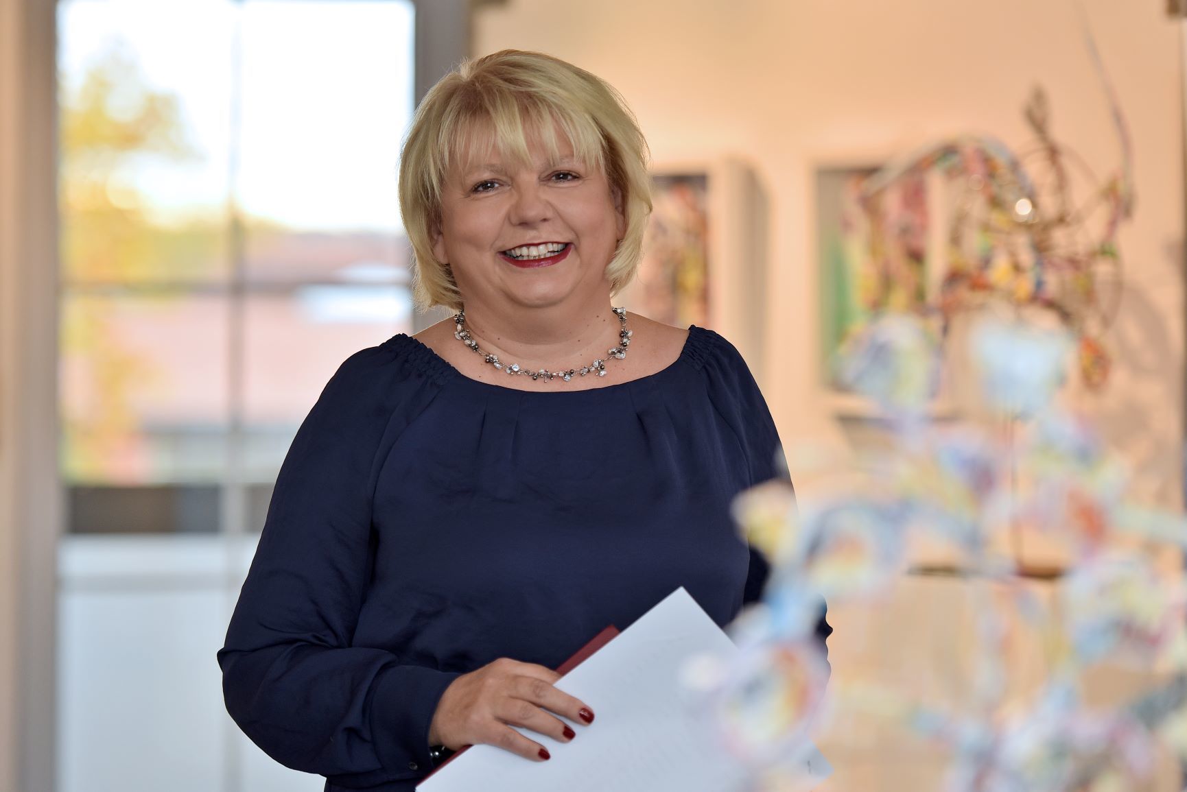 Doris Schneider ist seit zehn Jahren mit ihrem Artelier 21 in Rheinzabern in der Rappengasse und organisiert jährlich etwa vier Ausstellungen.