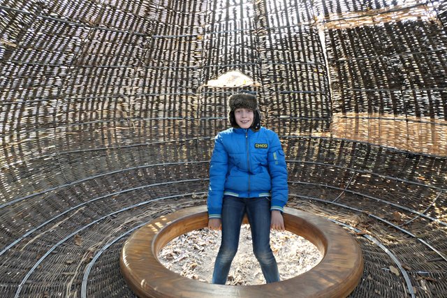 In der Zwiebelschaukel mit Tim | Foto: Brigitte Melder