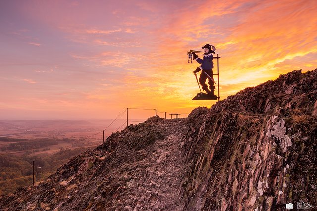 Der eiserne Mann auf dem Beutelfels Herbst 2018 | Foto: Michaela Reuß - MiReu Photography