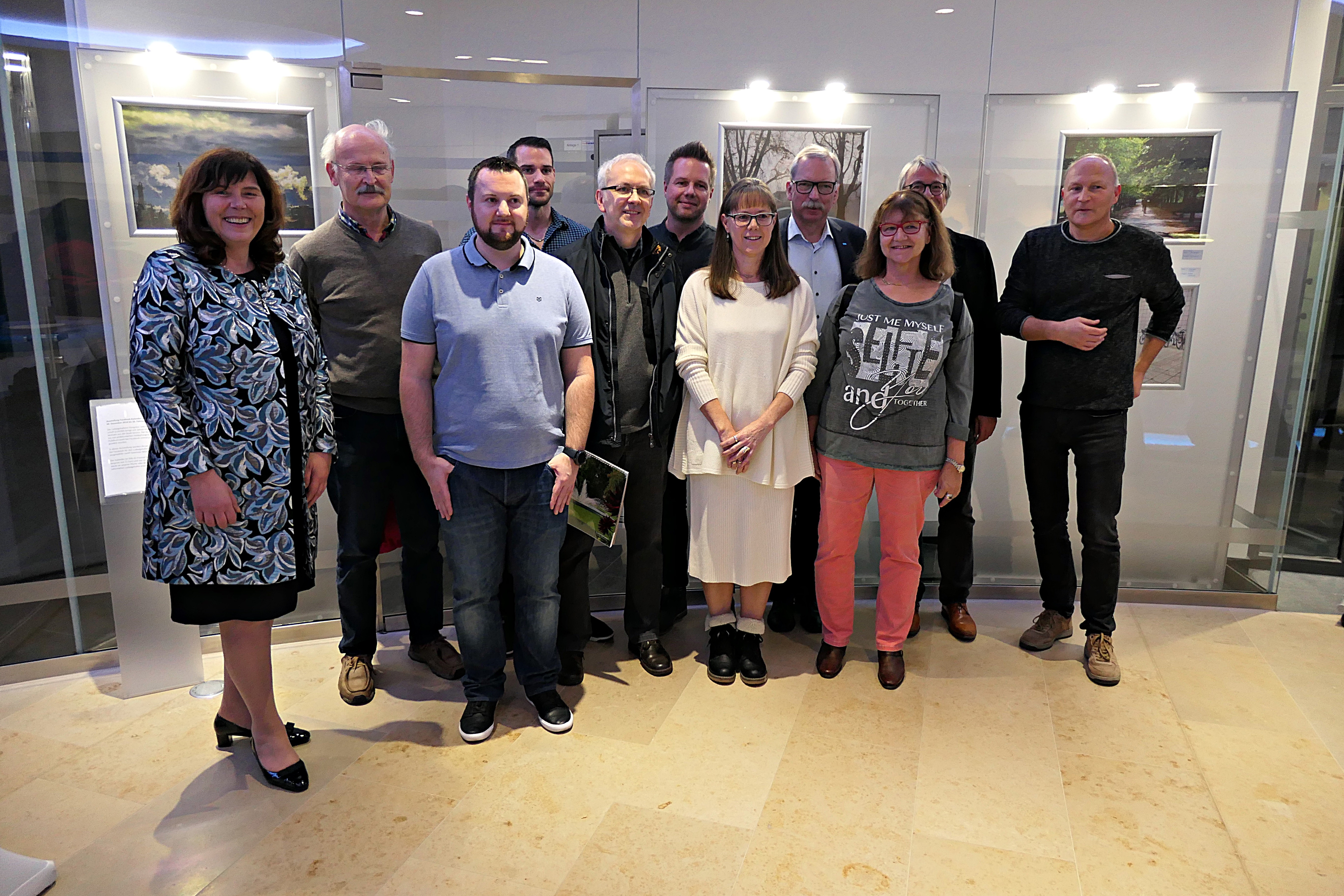 Gruppenfoto mit Fotografen, Steinruck, van Vliet, Cordier und Kleb