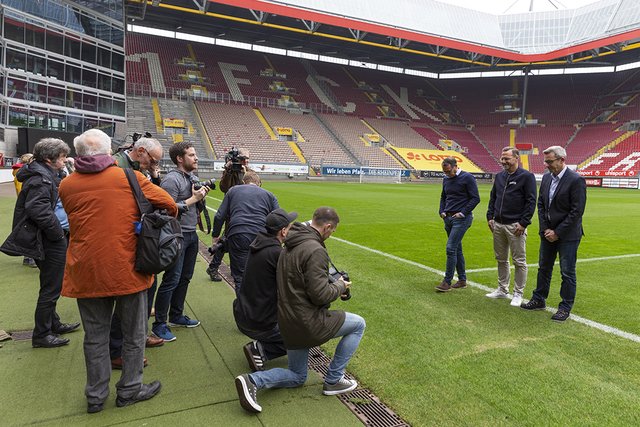 Fototermin im Stadion | Foto: Jens Vollmer
