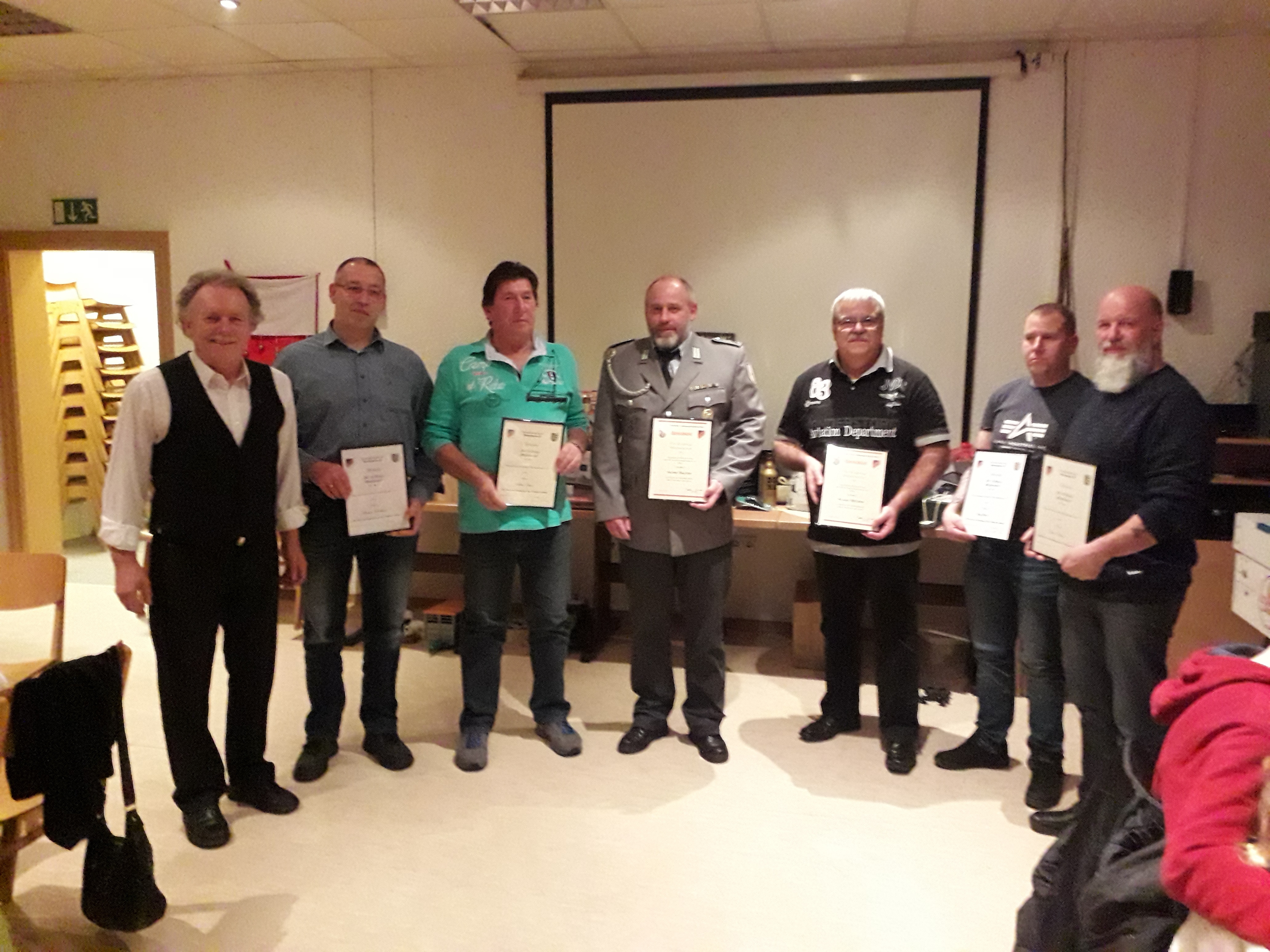 Die Geehrten der Reservistenkameradschaft Foto: PS/Reservisten