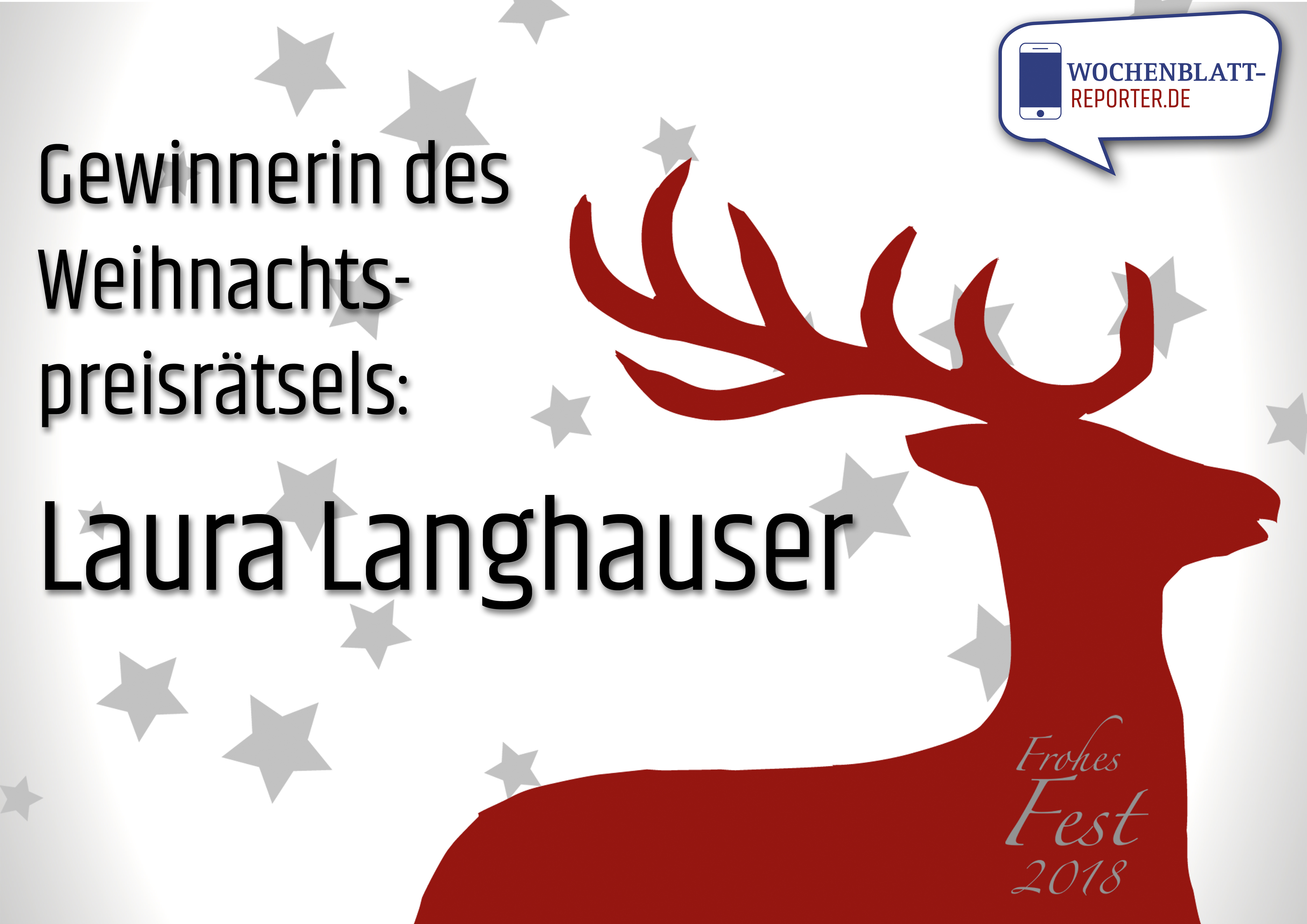 Die Gewinnerin des Wochenblatt-Weihnachtspreisrätsels heißt Laura Langhauser und stammt aus Ubstadt.