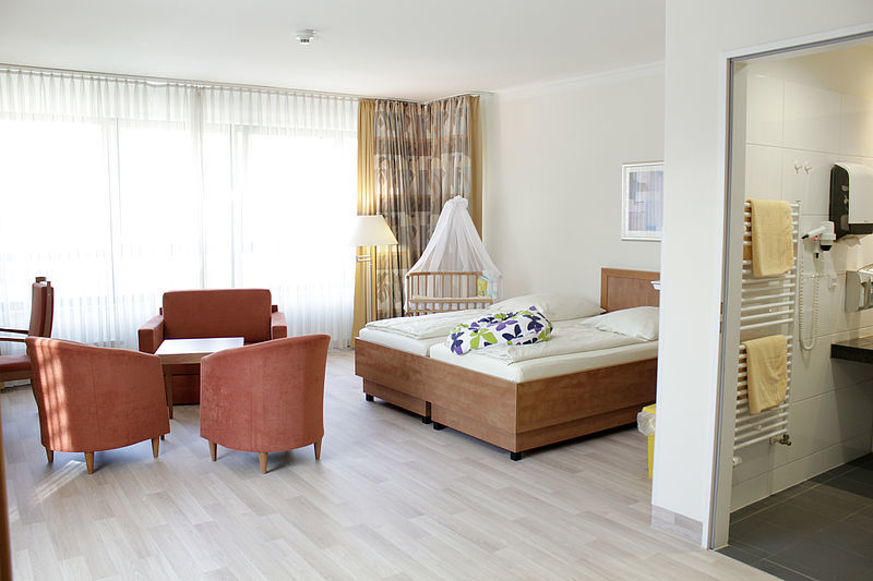 Ein Zimmer auf der neuen Mutter-Kind-Station.