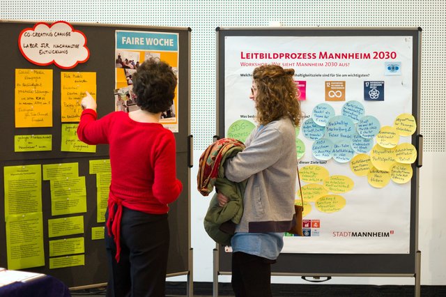 Der Leitbildprozess Mannheim 2030 war der Themenschwerpunkt des Neujahrsempfangs.  | Foto: Christian Gaier