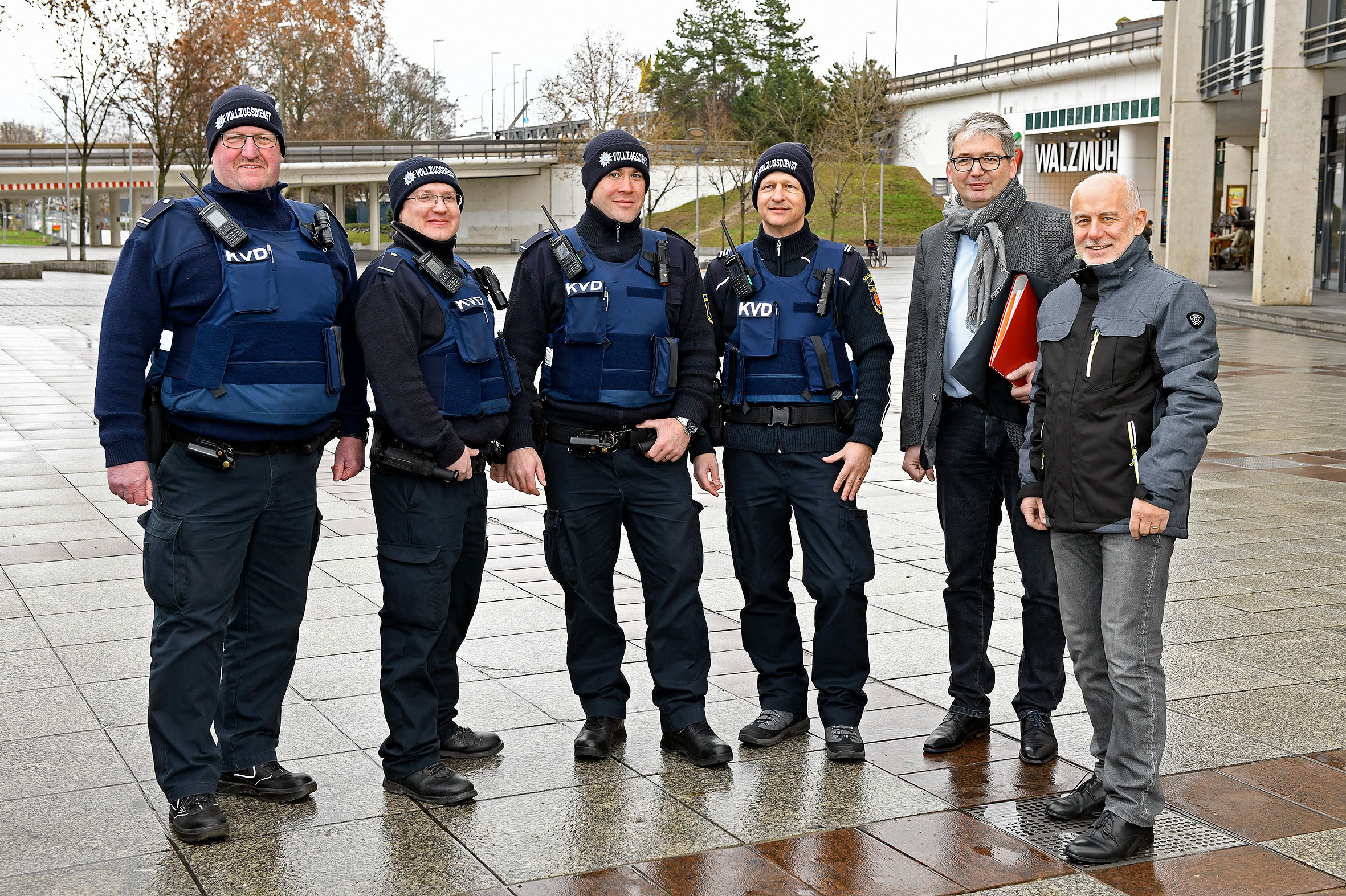 Ab sofort sind Polizei und Kommunaler Vollzugsdienst am Berliner Platz präsent. Foto: Pressestelle Stadt Ludwigshafen