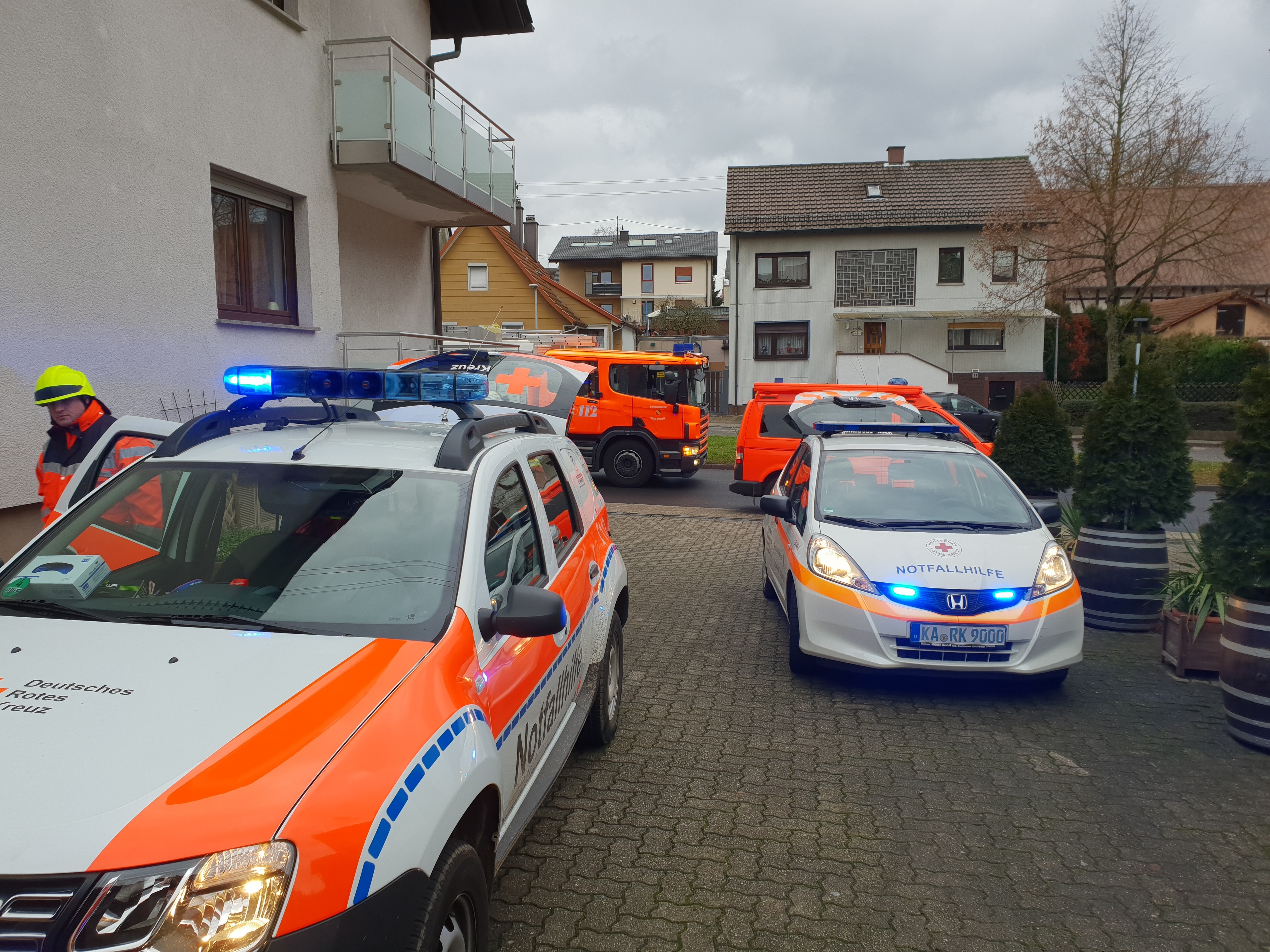 Bereitstellungsraum in einem Hof in Palmbach