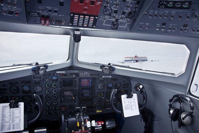 Foto aus dem Forschungsflugzeug | Foto: Alfred-Wegener-Institut / Thomas Steuer