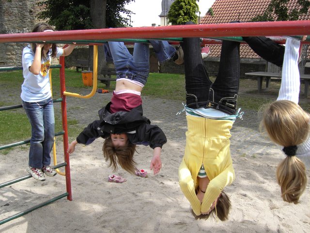 Bei der Kinderbetreuung kann man mal so richtig abhängen ... | Foto: Gerhard Jung