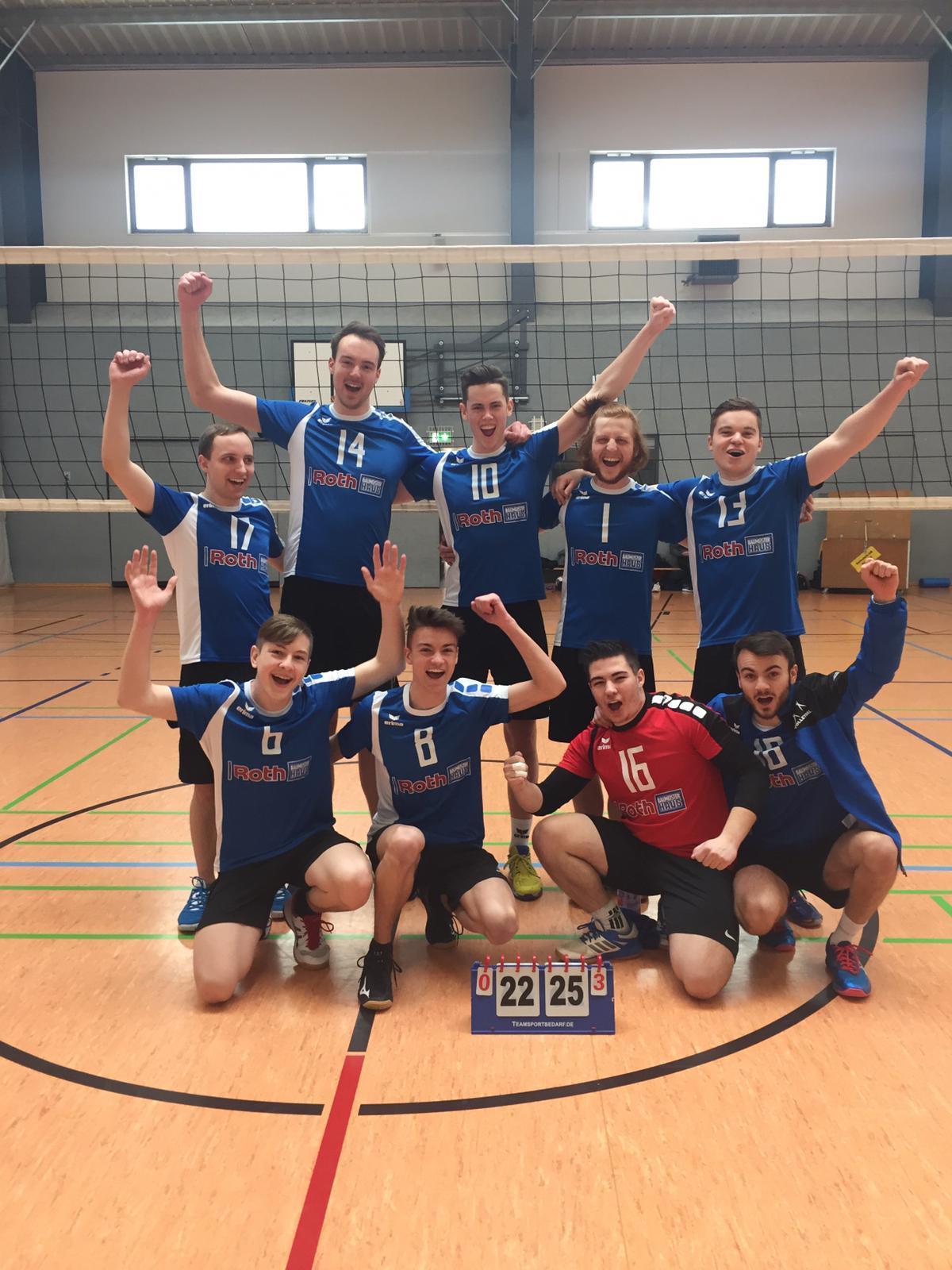 Freude pur bei den Herren 3 nach ihrem Sieg (Foto: Dominik Betsch)