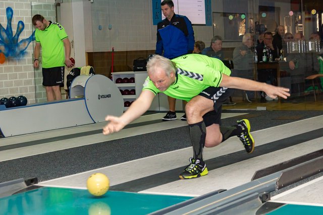 Mannschaftskapitän Dieter Ockert bei seinem Spiel