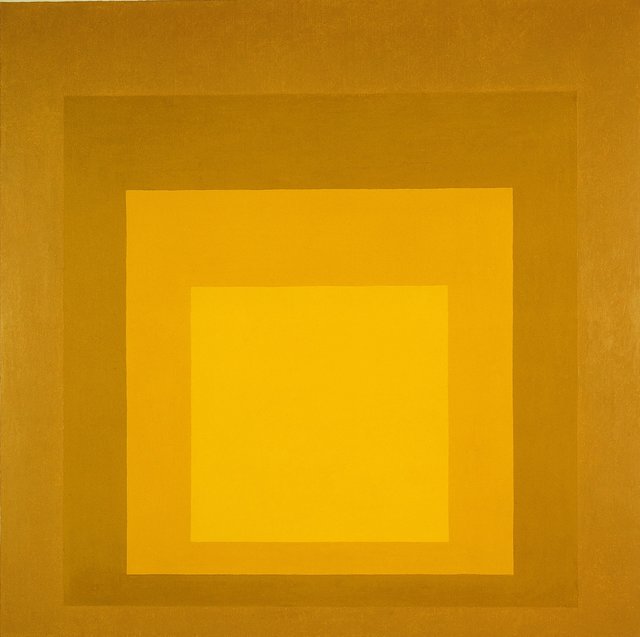 Josef Albers, Bright September, 1963, Öl auf Masonit, 121,5x121,5 cm  | Foto: Sammlung Peter C. Ruppert – Konkrete Kunst in Europa nach 1945, Museum im Kulturspeicher Würzburg, Foto: Karl Arendt, ADF, Köln © VG Bild-Kunst, Bonn 2019
