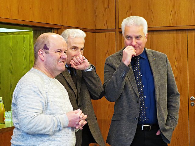 Ankunft von Bürgermeister Christ und Hasenstab | Foto: Brigitte Melder