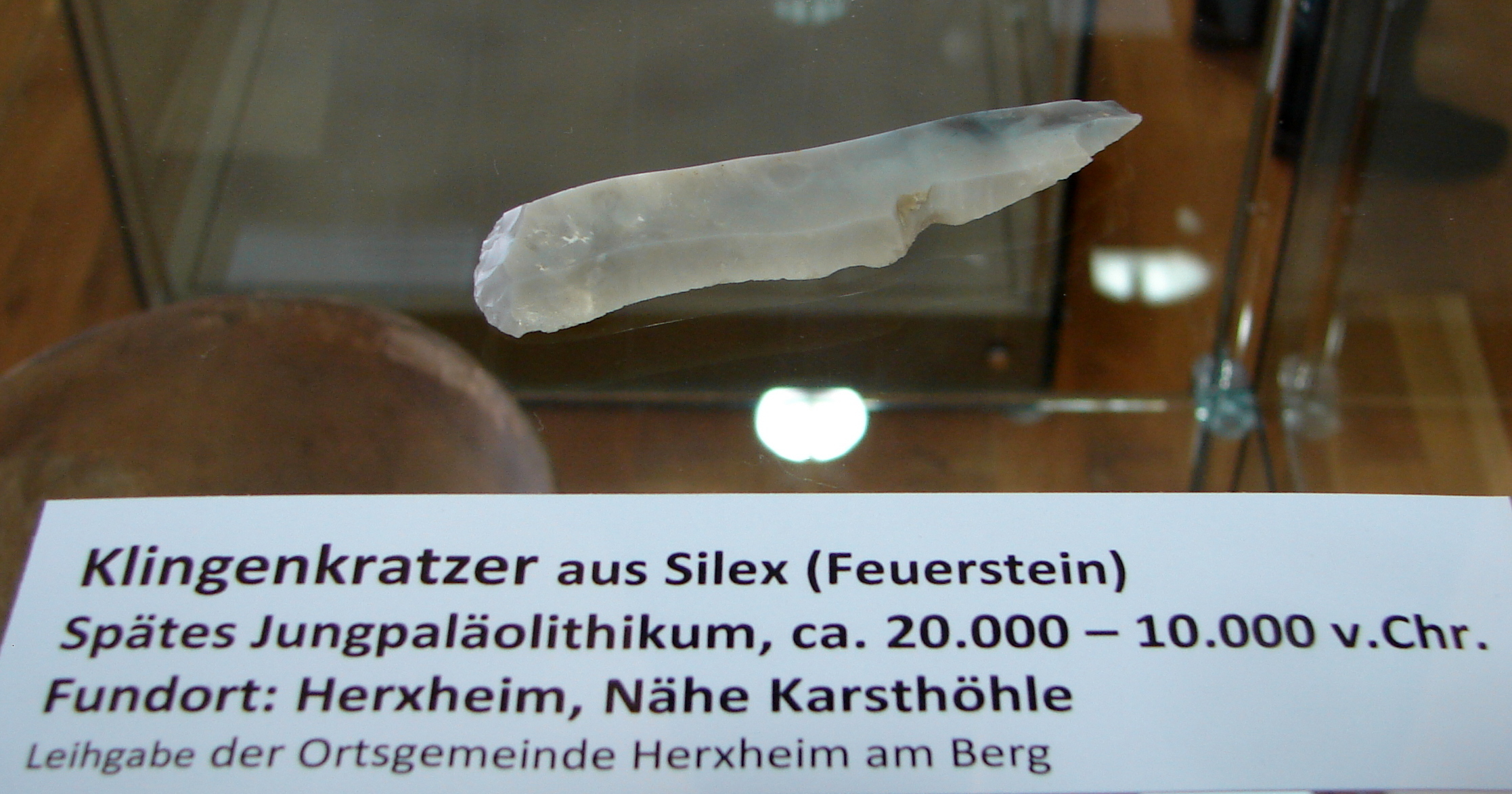 Der Klingenkratzer ist derzeit in Grünstadt ausgestellt.