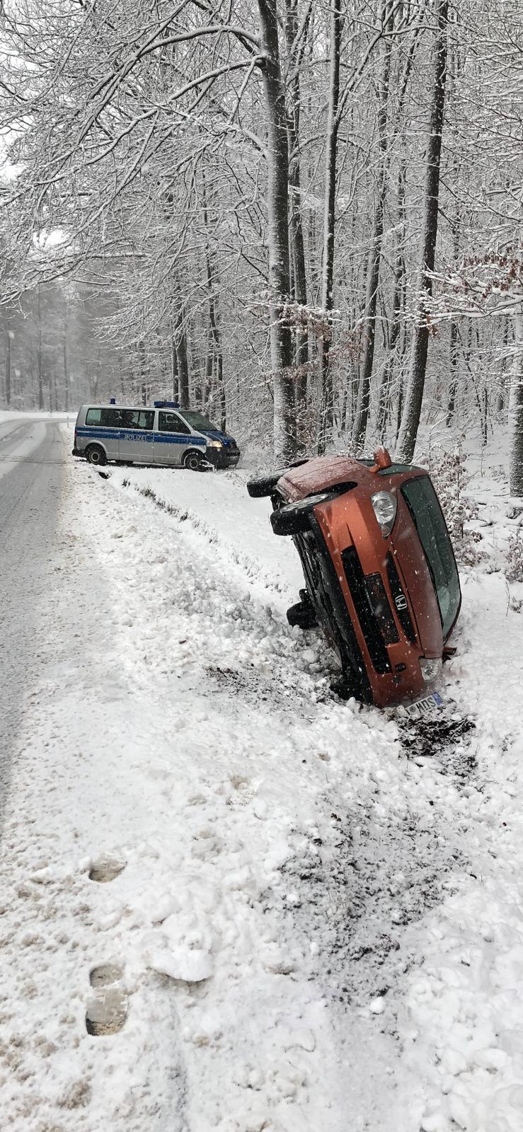 Hier die Straßenverhältnisse zwischen Leimen und der B 48.