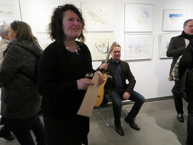 Tina Krauß begrüßt die Gäste | Foto: Brigitte Melder